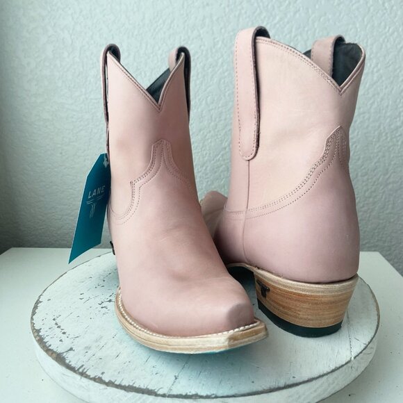Lane EMMA JANE Womens Cowboy Bootie 9 Western Pink Cowgirl Short Ankle Boots - Picture 1 of 10